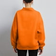 thumbnail image 3 of GrmtClth Mock Neck Sweatshirt Women Cute Graphic Sweatshirts Loose Fit Turtleneck Long Sleeve Pullover Tops Saffron L, 3 of 5