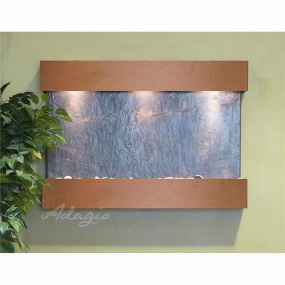 Adagio RCS5011 Reflection Creek Copper Vein Black Featherstone Wall Fountain