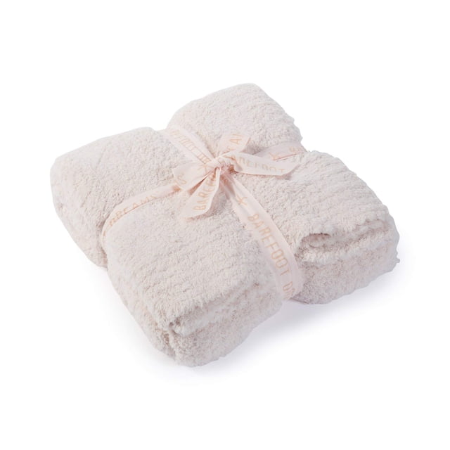 Manta Barefoot Dreams CozyChic de poliéster rosa