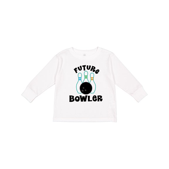 Inktastic Future Bowling Childs Bowling Boys or Girls Long Sleeve Toddler T-Shirt