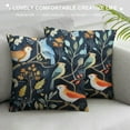 thumbnail image 3 of RUIYC Throw Pillow Covers Owl Animals Hedgehog Leaves Pattern Square Pillowcase for Home Decor Sofa Car Bedroom Pillow case, 3 of 5