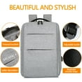 thumbnail image 3 of Travel Laptop Backpack With USB Charging Port Business Backpack With Luggage Straps For Women And Men Gray, 3 of 11