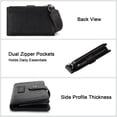 thumbnail image 3 of Wrangler Womens Wallet Small Rfid Blocking Wristlet Wallets Cute Bifold Ladies Wallet with Zipper Pocket, Black, 3 of 6