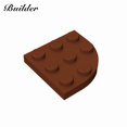 thumbnail image 2 of Little Builder 30357 Building Blocks Technological DIY 3x3 Rounded arc Wedge Plate MOC Creativity Educational Toy for Children White, 2 of 5
