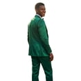 thumbnail image 3 of Tazzio Skinny Fit Shiny Satin Textured 3 Piece Suit Set, 3 of 3