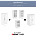 thumbnail image 4 of ClosetMaid 4595 Modular Closet Storage Glass 2-Door Kit- White, 4 of 12