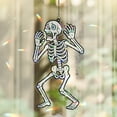 thumbnail image 4 of Lotusprinthandmade Funny Halloween Skeleton Spooky Graphic Custom Shape Star Hologram Ornament 6in, Halloween Skeleton Hologram Decoration, 4 of 5