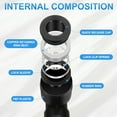 thumbnail image 3 of Uxcell 1pcs Push to Connect Fittings 5/16" to NPT3/8 Male Plastic Elbows Fitting Black, 3 of 6