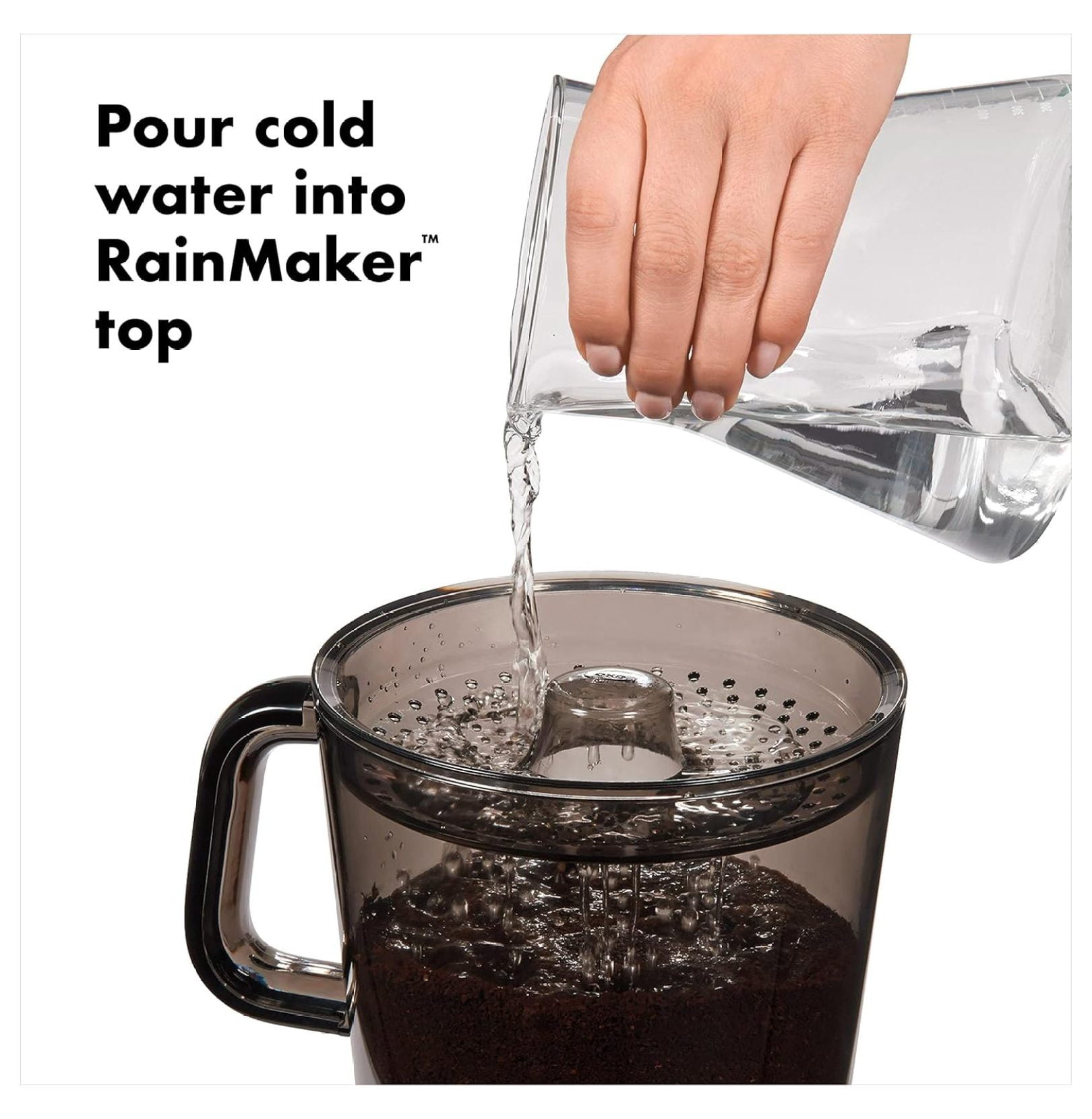 Cold Brew Coffee Maker 32oz - Iced Coffee Maker & Tea Infuser - Stainless Steel Filter - Easy Clean - Glass Carafe - Smooth Low-Acid Coffee Concentrate