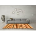 thumbnail image 3 of Ahgly Company Indoor Rectangle Abstract Orange Modern Area Rugs, 2' x 3', 3 of 4