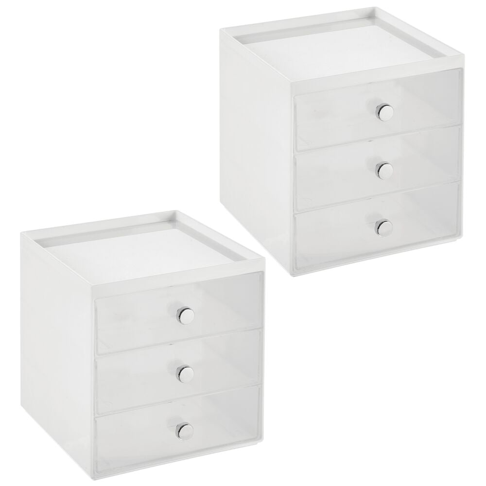 mDesign Plastic Home Office Desk Organizer Storage Station Holds Gel