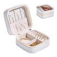 thumbnail image 2 of Mother's Day PangolinCompact Jewelry Box Organizer with Metal Zipper and Adaptable Grid for Rings, Earrings, and Bracelets, 2 of 6
