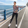 thumbnail image 6 of FORMRS Womens Long Sleeve Shirts UPF 50+ Sun Protection Quick Dry Fishing Hiking Tops, Size S-2XL, Vibrant Blooming Flowers, 6 of 8