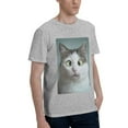 thumbnail image 2 of Bingfone Funny Cat Men'S Loose Fit Short-Sleeve Pocket T-Shirt, 2 of 7