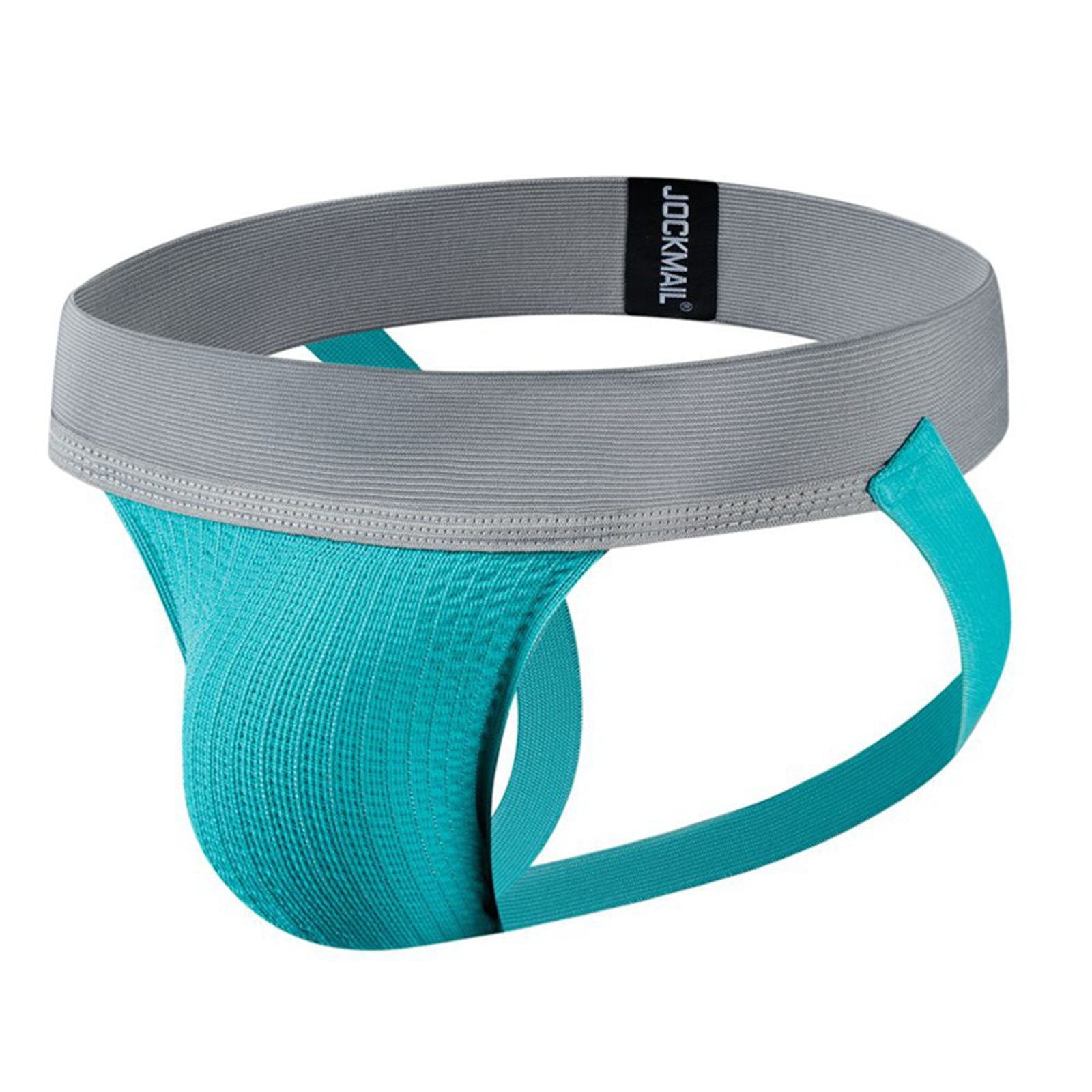 Men's Athletic Supporter Briefs Jockstrap Underwear Elastic Nylon Pouch