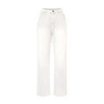thumbnail image 3 of Clearance Womens Straight Leg Jeans Classic Mid Rise Wide Leg Strechy Full Length Trousers Denim Pants, 3 of 5