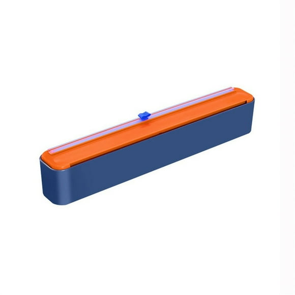 Plastic Wrap Dispenser with Cutter,Magnetic Refillable Plastic Wrap Dispenser with Cutter Tin Aluminum Foil Dispenser with Cutter Sturdy Food Cling Wrap Film Cutter,Aluminum Foil Dispenser