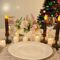 thumbnail image 6 of Dengmore Led Christmas Primitive Pillar Lamp Flameless Candles, Brown, 0.60", 0.41 lb, 6 Count, 6 of 8