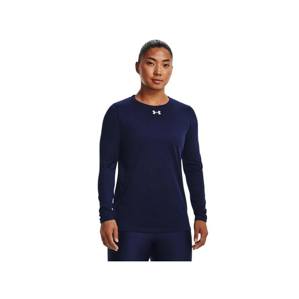 Camiseta de manga larga Under Armour Team Tech para mujer, color azul marino