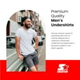 Starter Mens Crew Neck Undershirt Breathable Tagless Men’s Undershirts