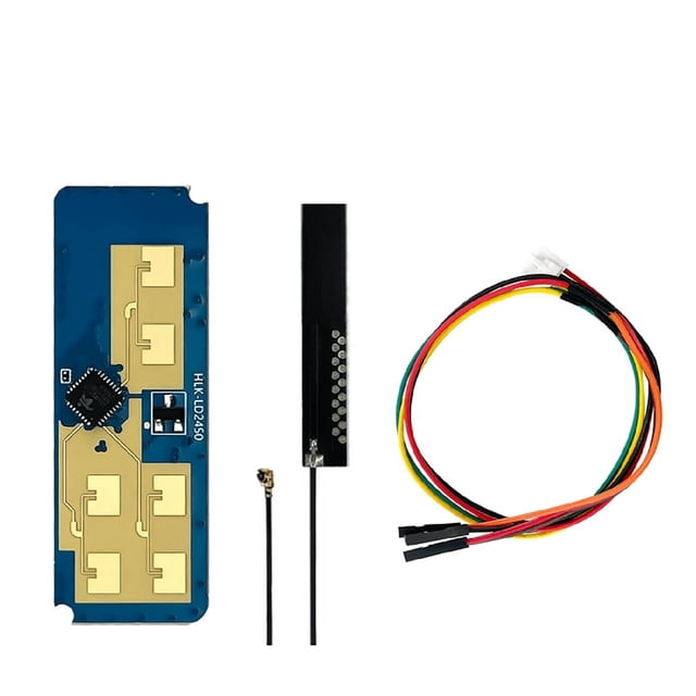 HLK-LD2450 24G Smart Home Wave Human Body Motion Target Tracking Radar Sensor Module Test Distance Angle Speed,1 x Sensor Module 1 x PCB Antenna 1 x 4PIN Cable