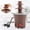 MR-Free Size, variant on FHBVT Three-Layer Chocolate Melting Machine 8.66In Hot Melt Chocolate Fountain Constant Temperature Food Grade Melter for Family Gatherings Dessert Making Party Chocolate Dipping Indoor Treat Prep