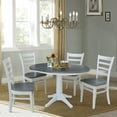 thumbnail image 6 of International Concepts 36" Solid Wood Extension Dining Table With 4 Chairs, 6 of 6