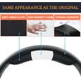 thumbnail image 4 of SOULWIT Replacement Headband Pad Kit for Sennheiser Game One/HD515/HD518/HD555/HD558/HD559/HD569/PC360/PC373d Headphones, Head Band Top Cushion Cover Repair Part for EPOS Game One Headsets - Black, 4 of 6