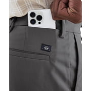 Dockers Mens Signature Go Straight Fit Khaki Smart 360 Tech Pants (Regular and Big & Tall), Car Park Grey, 40W x 32L