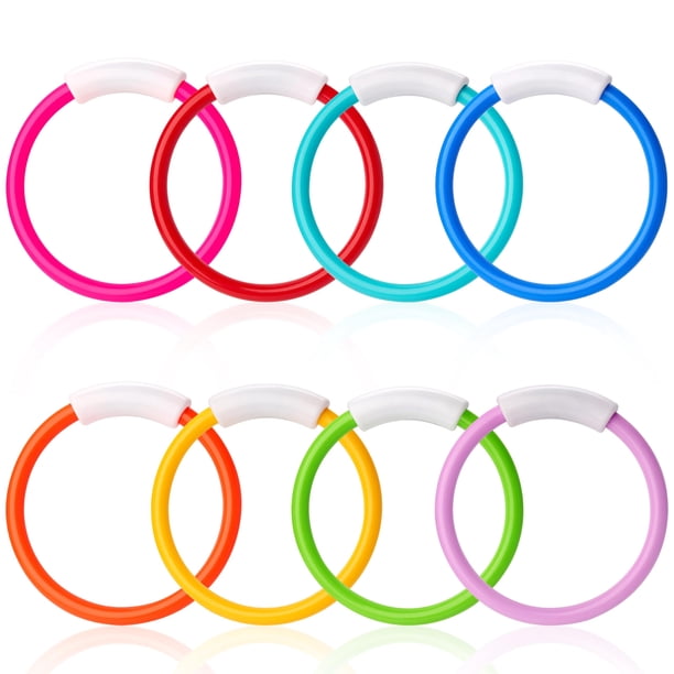 Anillos de buceo JOYIN, anillos de buceo, juguetes para piscina para niños, 5,5 cm, 8 unidades