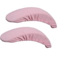 thumbnail image 4 of 2pcs Soft Chair Arm Rest Covers Stretchable Office Chair Armrest Slipcovers - Black, 4 of 6