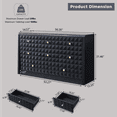 thumbnail image 2 of wow97e Modern 8 Drawer Dresser for Bedroom, Wooden Large Dressers & Chests of Drawers w/Diamond Panel Decorate, Black, 2 of 6
