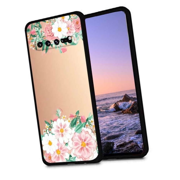 Compatible with Samsung Galaxy S10 Phone Case, Floral-Flowers-Cute56 Case Men Women, Flexible Silicone Shockproof Case for Samsung Galaxy S10