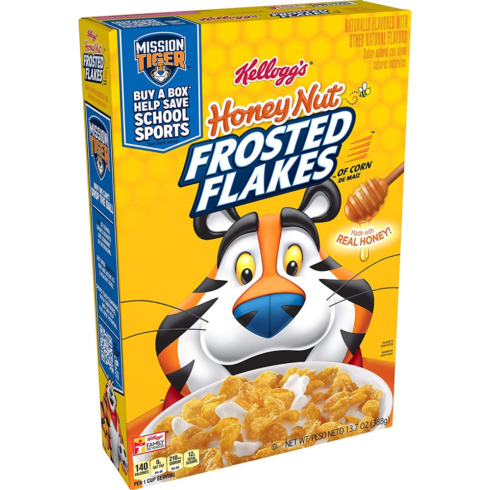 Download Frosted Flakes Honey Nut Breakfast Cereal, 13.7 Oz (Pack of 6) - Walmart.com - Walmart.com