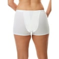 thumbnail image 3 of Underworks Vulvar Varicosity and Prolapse Support Boy-Leg Brief with Groin Compression Bands and Hot & Cold Therapy Gel Pad, White Small, 3 of 5