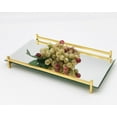 thumbnail image 2 of Godinger Square Wire Mirror Tray Centerpiece Serveware - Gold, 2 of 3