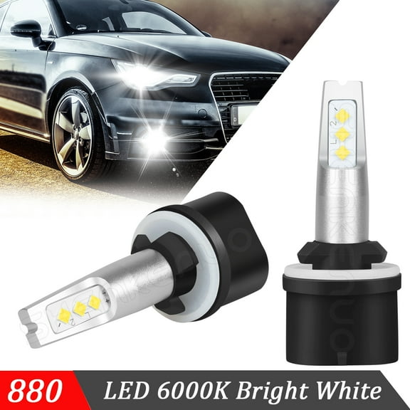 For GMC Yukon XL 2000-2006 880 899 LED Fog Light Bulbs Driving Lamp 6000K White