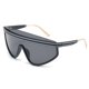 thumbnail image 1 of Tendencia de moda, gafas de sol de una sola pieza con montura grande, gafas de sol populares, hechas de PC, 1 of 5