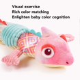 thumbnail image 4 of 23in Multi Sensory Animal Crinkle Toy Plush Soothe Musical Stuffed Animal Activity Toy Pink, 4 of 4