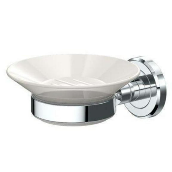 Gatco 1940 Latitude II Porcelain Soap Dish, Chrome