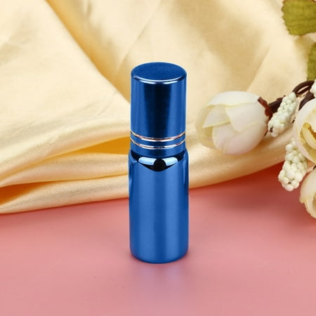〖Follure〗5ml Mini Empty Glass Bottle Essential Oil Perfume Roller Ball (Best Carrier Oil For Roller Ball)