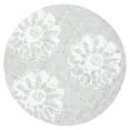 thumbnail image 4 of SAFAVIEH Glamour Jaye Floral Area Rug, Silver/Ivory, 4' x 6', 4 of 9