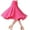 Pink, variant on YM YOUMU Women Lace Midi Ballroom Dance Skirt Latin Salsa Modern Tango Swing Dancewear