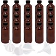 thumbnail image 1 of Botella DIDITIME de vidrio ámbar con tapones en forma de embudo, paquete de 24 unidades, 60 ml, 1 of 6