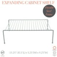 thumbnail image 2 of Kitchen Details Expandable Shelf Organizer in White, 2 of 6
