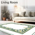 thumbnail image 2 of ODIKA 6'x9' Machine Washable Non-Slip Area Rug, Art Leafy Maze with Emerald Accents and Curved Filigree High Traffic Rug, Green, 614731, 2 of 7