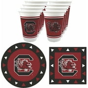 South Carolina Gamecocks Cups, Plates and Napkins for 16 Guests - 48 Pieces
