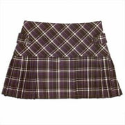 Juniors Pleated Plaid Mini