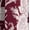 Outline Floral Rich Burgundy, variant on Women's Tiered Midi Dress with Flutter Sleeves, Sizes XS-XXXL