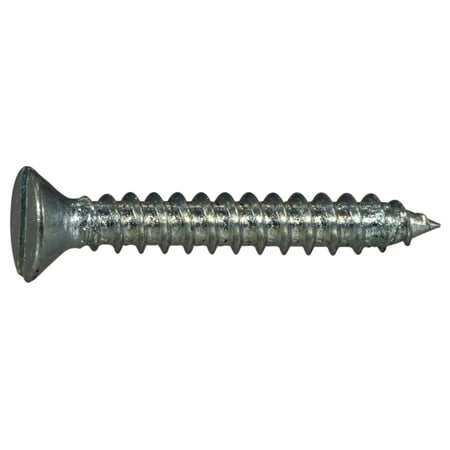 

#6 x 1 Zinc Plated Steel Slotted Flat Head Sheet Metal Screws (36 pcs.)